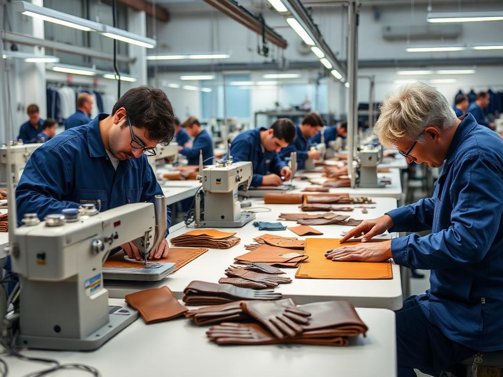 Leather Goods manufacturing floor
