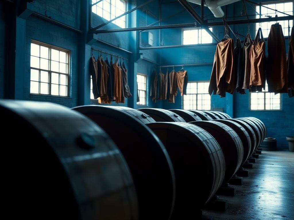 Tannery manufacturing floor